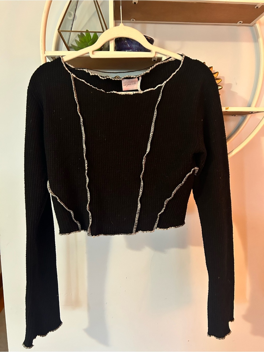 Out From Under Urban Outfitters Women’s Large L Bella Thermal Seamed Crop Top